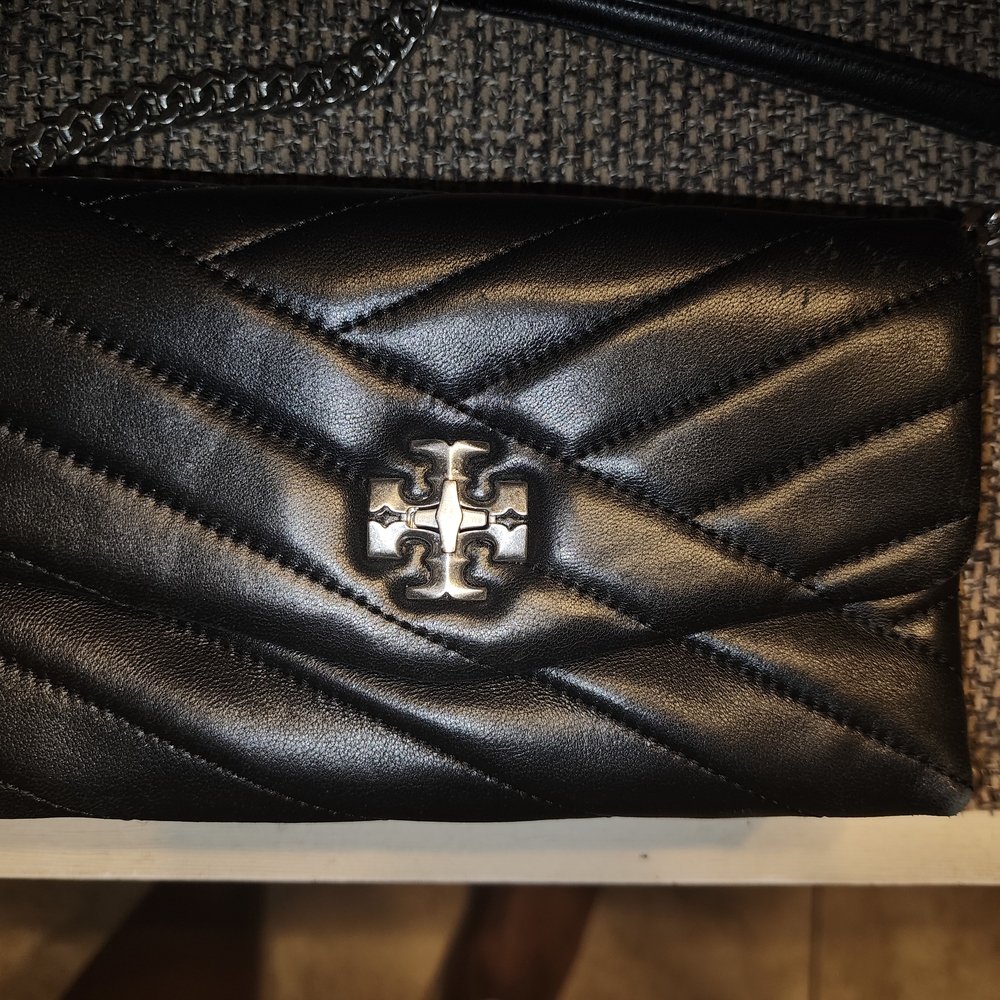 Tory Burch Black Quilted Leather Crossbody Bag